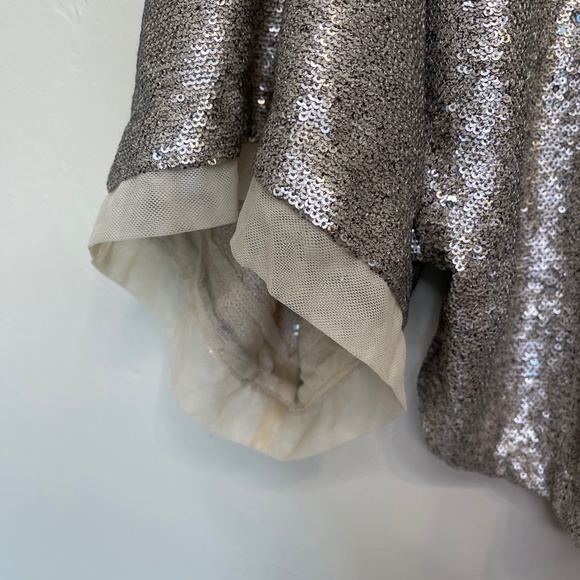 FP | Champagne Dreams Sequined Slouchy Dolman Cropped Boxy Blouse - Picture 8 of 15